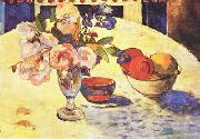 Paul Gauguin Flowers and a Bowl of Fruit on a Table  4 Norge oil painting reproduction
